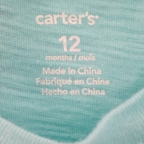 Carter's Dinosaur 12 Months  100% Cotton Short Sleeve Tee Shirt - Picture 2 of 6